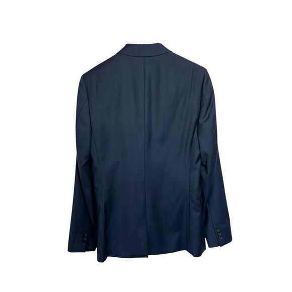 Theory Men's Wool Double Button Navy Blue Slim Fit Blazer, 36 - Picture 2 of 11